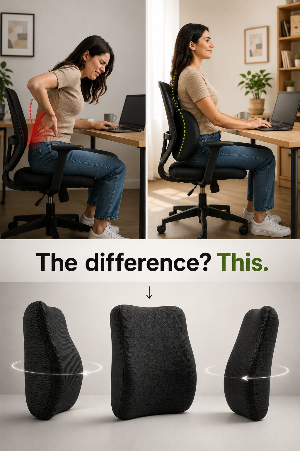 Lumbar support cushion
